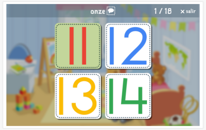 Prueba de idioma (lectura y comprensión auditiva) del tema Números 11-100 de la aplicación francés para niños