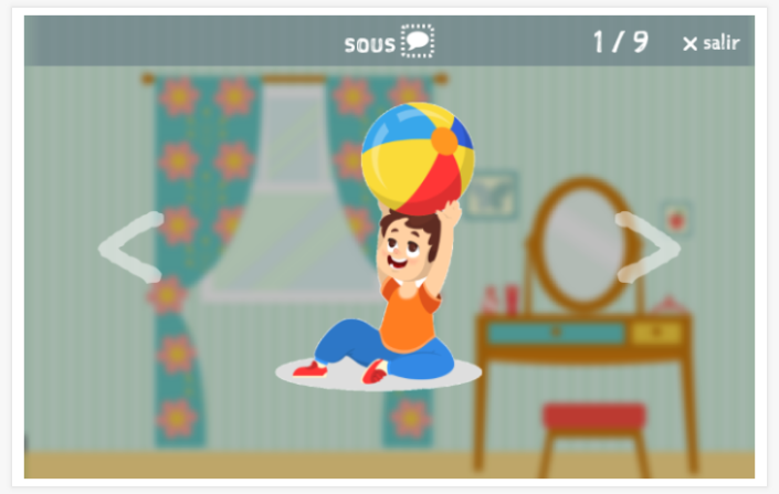 Presentación del tema Dónde estoy de la aplicación francés para niños