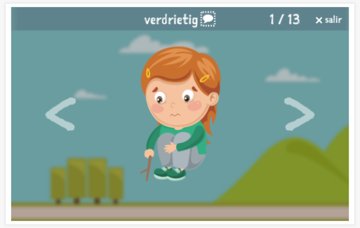 Presentación del tema Emociones de la aplicación holandés para niños