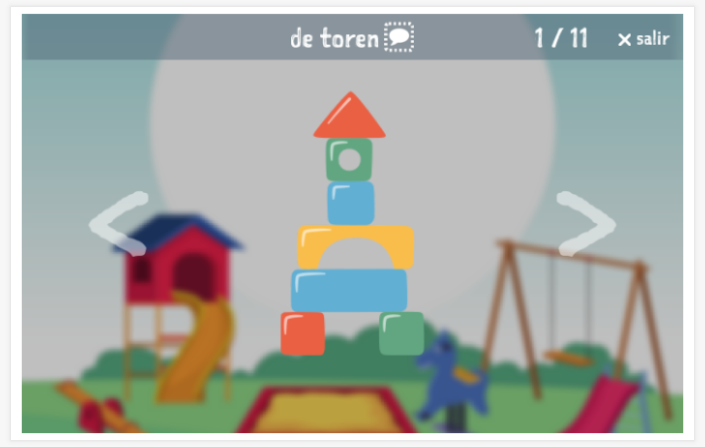 Presentación del tema Juguetes de la aplicación holandés para niños